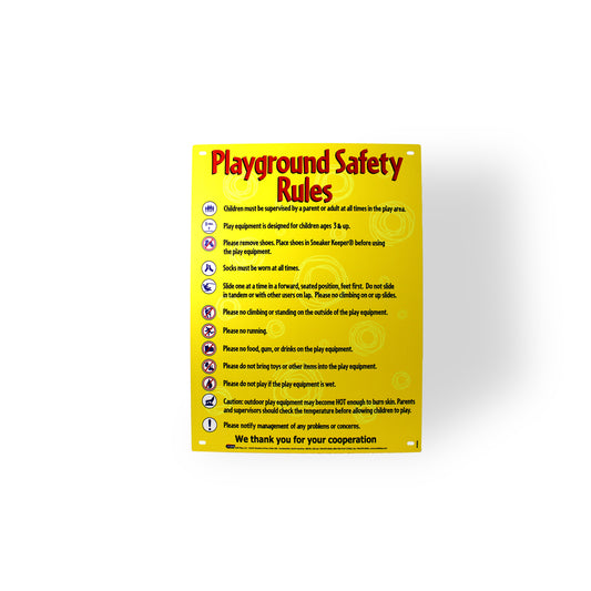 Playground Safety Rules Sign